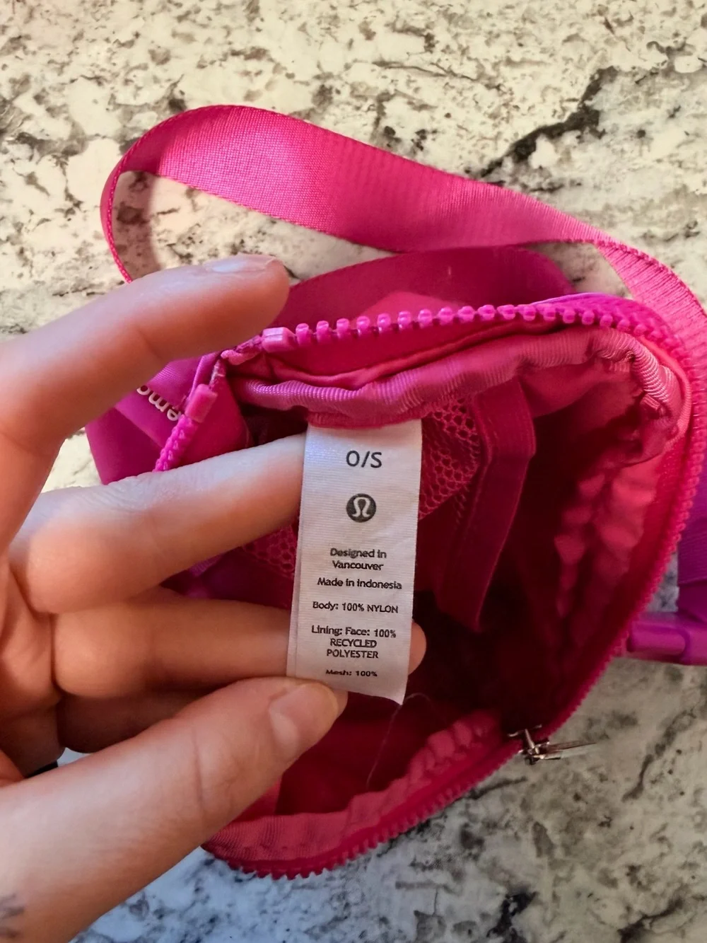 lululemon athletica Hot Pink Crossbody Belt Bag